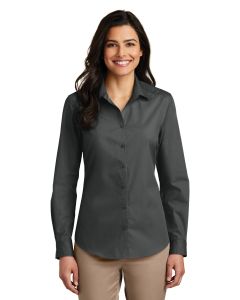 Port Authority® Ladies Long Sleeve Carefree Poplin Shirt