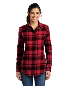 Port Authority® Ladies Plaid Flannel Tunic