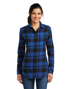 Port Authority® Ladies Plaid Flannel Tunic