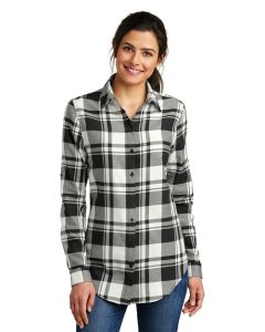 Port Authority® Ladies Plaid Flannel Tunic