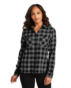 Port Authority® Ladies Plaid Flannel Shirt