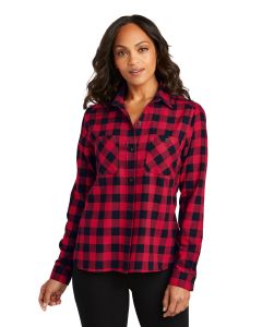 Port Authority® Ladies Plaid Flannel Shirt