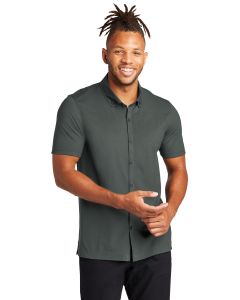 Mercer+Mettle™ Stretch Pique Full-Button Polo MM1006