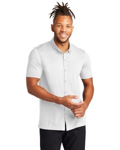 Mercer+Mettle™ Stretch Pique Full-Button Polo MM1006