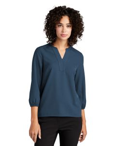 Mercer+Mettle™ Women's Stretch Crepe 3/4-Sleeve Blouse MM2011