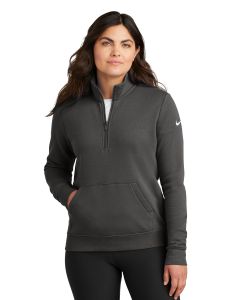 Nike® Ladies Club Fleece Sleeve Swoosh 1/2-Zip