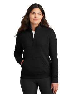 Nike® Ladies Club Fleece Sleeve Swoosh 1/2-Zip