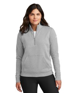Nike® Ladies Club Fleece Sleeve Swoosh 1/2-Zip