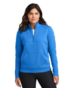 Nike® Ladies Club Fleece Sleeve Swoosh 1/2-Zip
