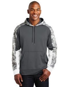 Sport-Tek® Sport-Wick ®  Mineral Freeze Fleece Colorblock Hooded Pullover