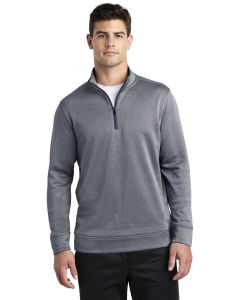 Sport-Tek® PosiCharge  ®  Sport-Wick  ®  Heather Fleece 1/4-Zip Pullover