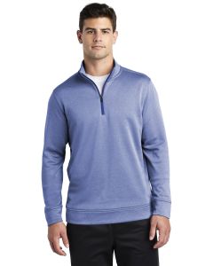 Sport-Tek® PosiCharge  ®  Sport-Wick  ®  Heather Fleece 1/4-Zip Pullover