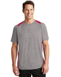 Sport-Tek® Heather Colorblock Contender ™  Tee