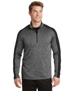Sport-Tek® PosiCharge ®  Electric Heather Colorblock 1/4-Zip Pullover