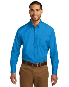 Port Authority® Long Sleeve Carefree Poplin Shirt