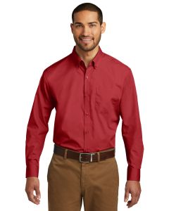 Port Authority® Long Sleeve Carefree Poplin Shirt
