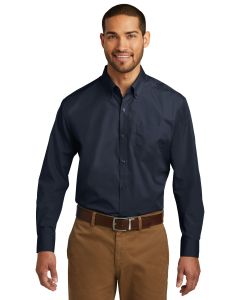 Port Authority® Long Sleeve Carefree Poplin Shirt